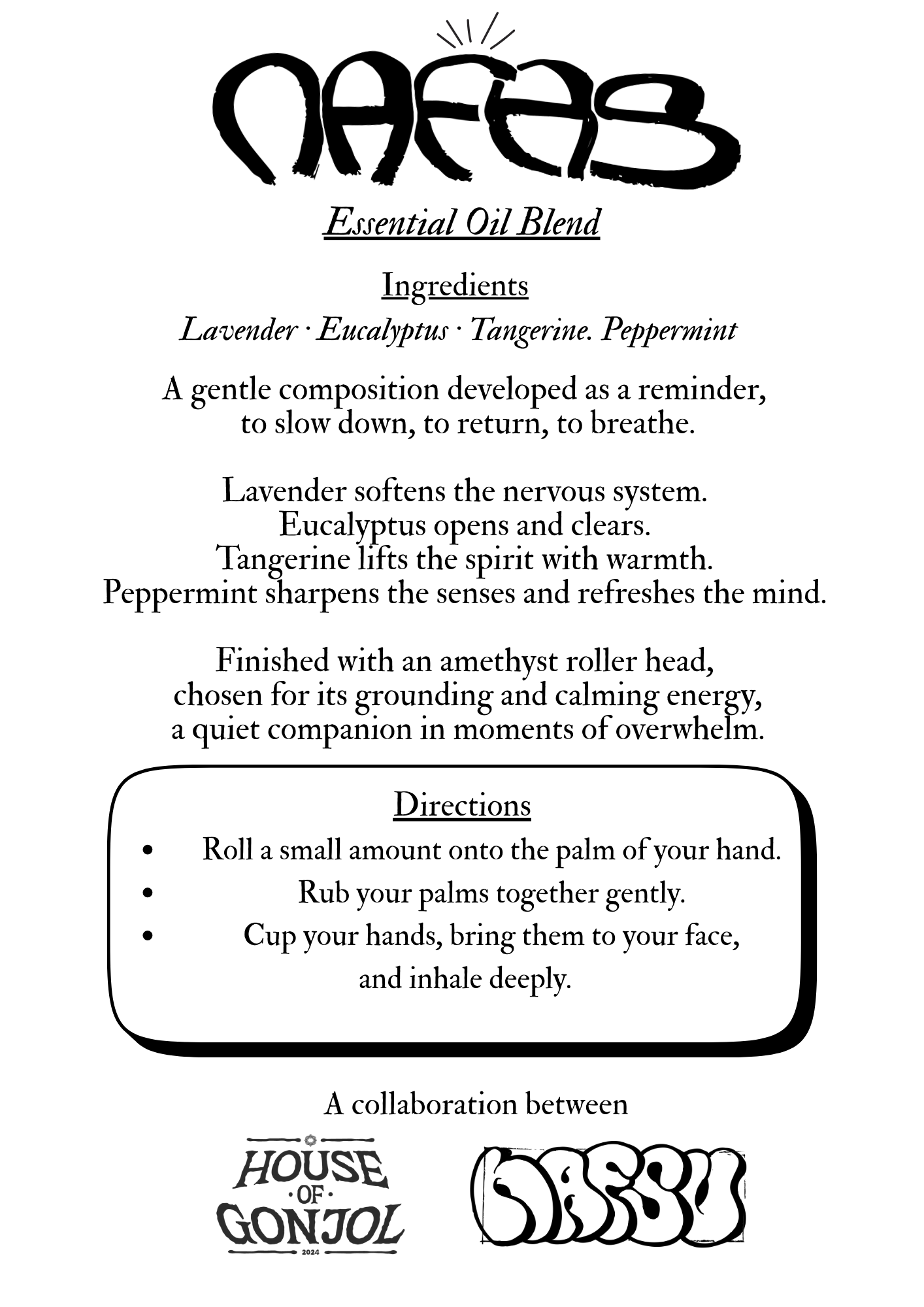 Nafas Essential Oil Blend